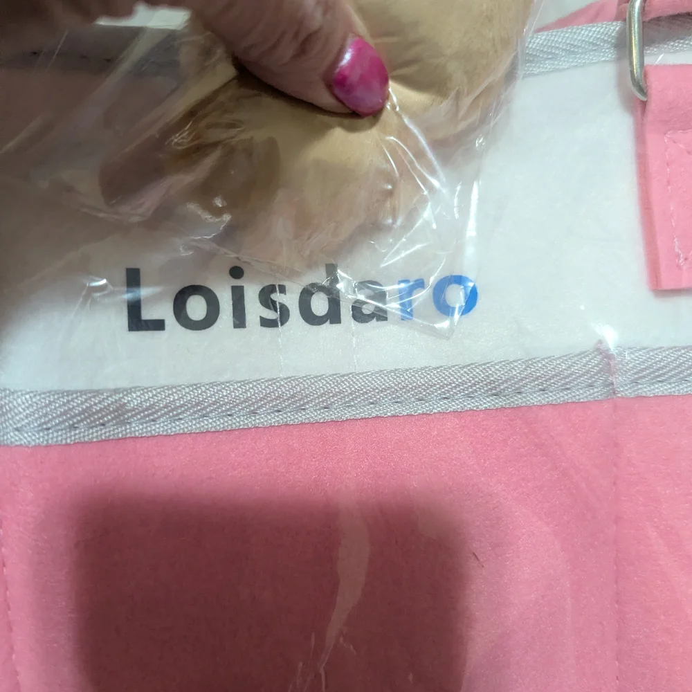 Loisdaro Pink and White Organizer Tote